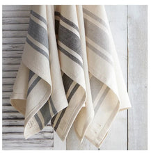 Load image into Gallery viewer, Bistro Stripe Tea Towel, Black
