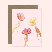 Load image into Gallery viewer, Pink Poppies Card
