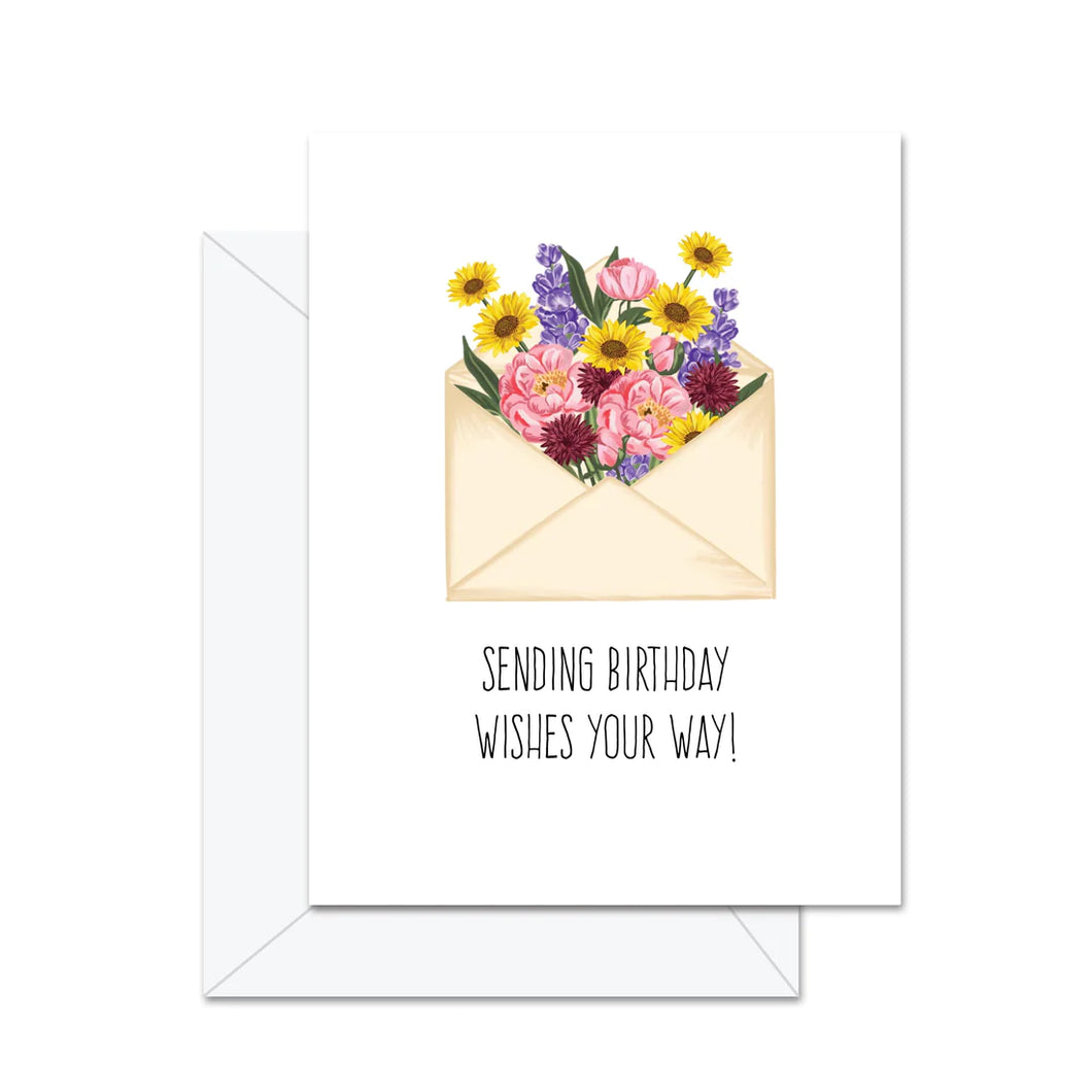 Sending Birthday Wishes Card