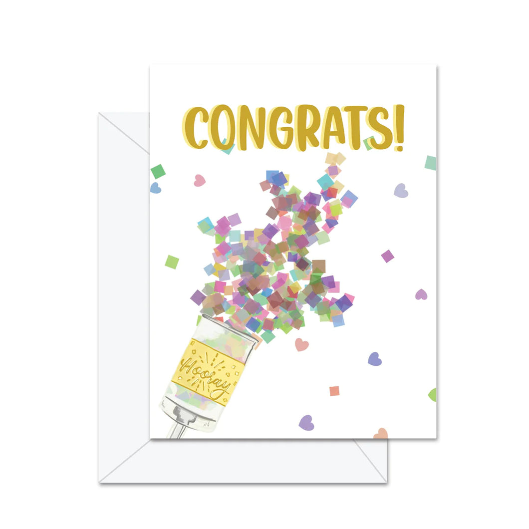 Congrats Confetti Popper Card