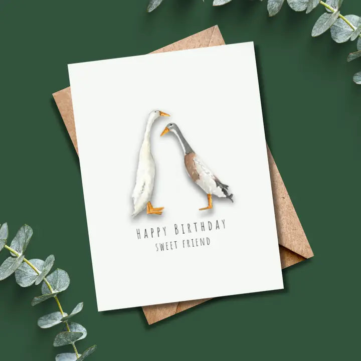 Sweet Duck Birthday Card
