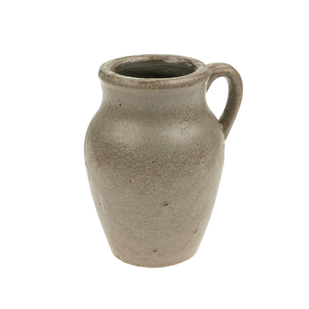 Rhodes Pitcher Vase, Small, Reactive Brown