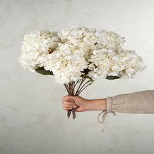 Load image into Gallery viewer, White Hydrangea Floral Spray
