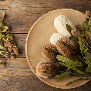 Banksia Floral Stem, Cream