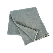 Load image into Gallery viewer, Selena Linen End of Bed Blanket, Duck Egg
