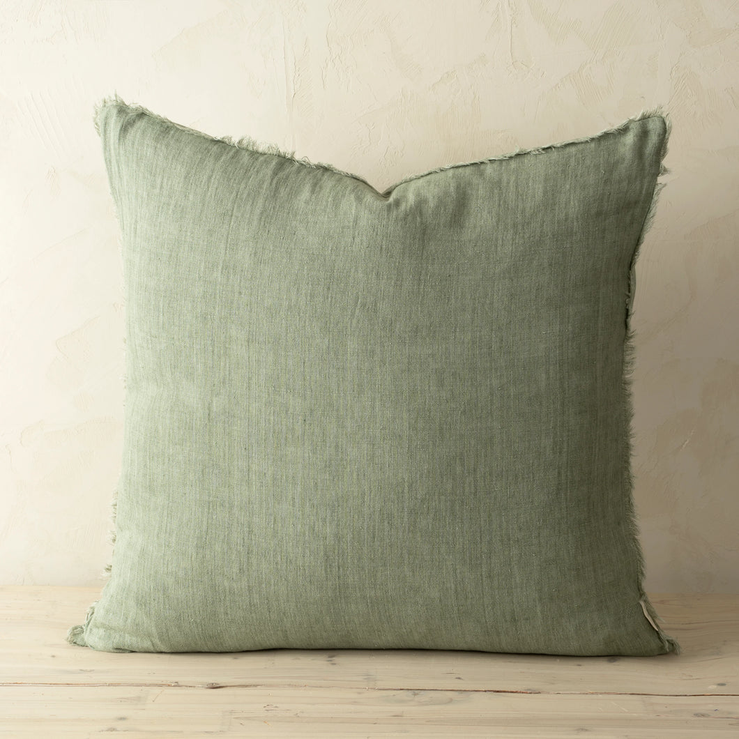 Lina Linen Cushion, Laurel