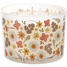 Load image into Gallery viewer, Orange Floral Jar Candle
