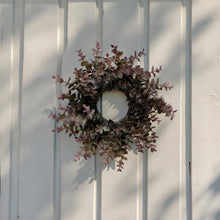 Load image into Gallery viewer, Eucalyptus Wreath, Burgundy
