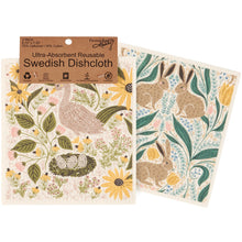 Load image into Gallery viewer, Spring Folklore Swedish Dishcloth, Set 2
