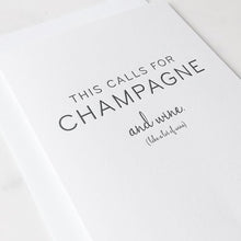 Load image into Gallery viewer, This Calls for Champagne Card
