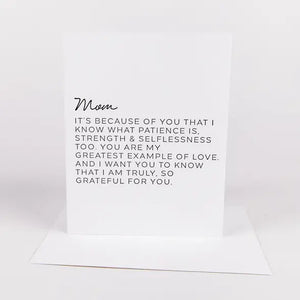 Letter to Mom Card