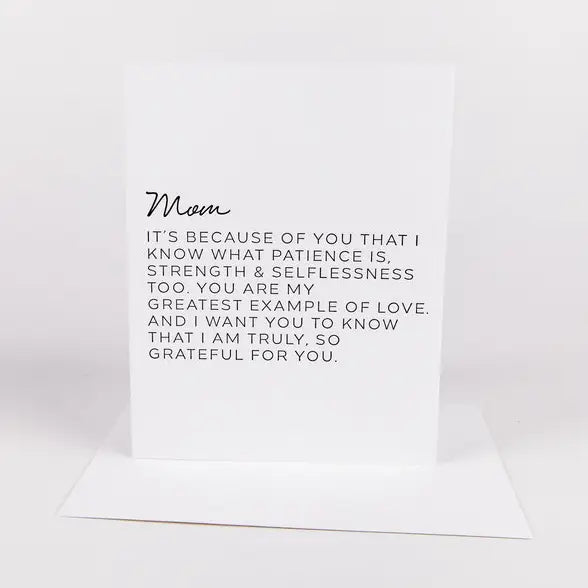 Letter to Mom Card