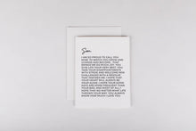 Load image into Gallery viewer, Letter to Son Card
