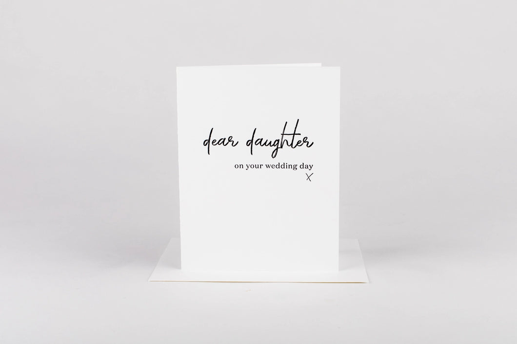 Daughter on Wedding Day Card