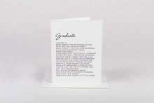 Load image into Gallery viewer, Letter to Graduate Card
