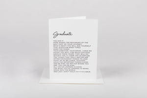 Letter to Graduate Card