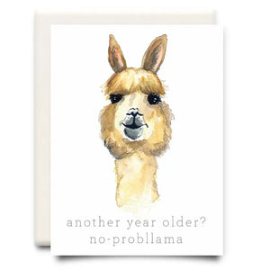No Probllama Birthday Card