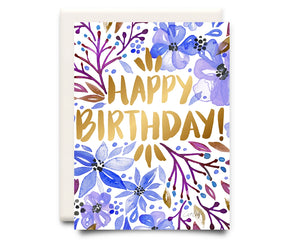 Lilac Birthday Card