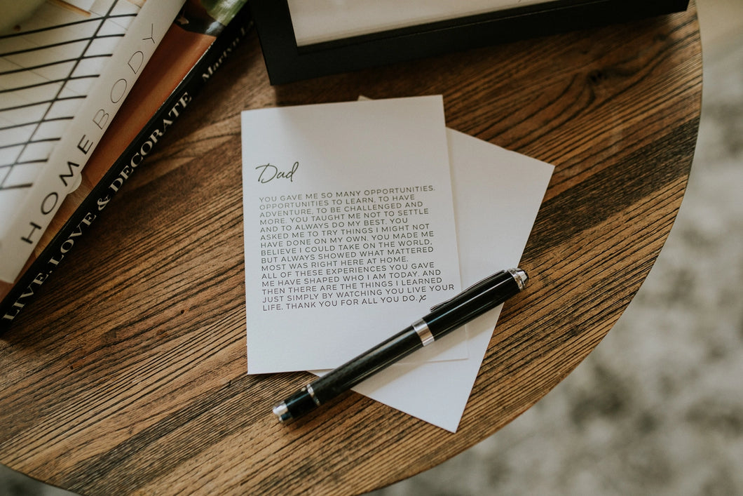 Letter to Dad Card, Edition 2