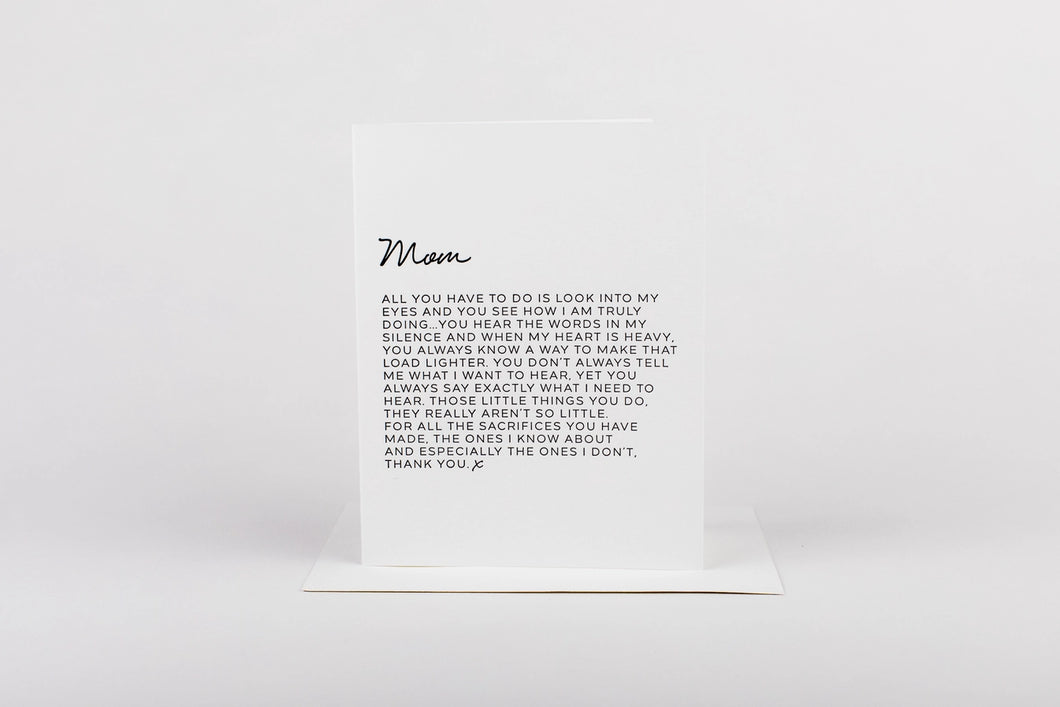 Letter to Mom Card, Edition 2
