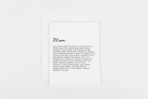 Letter to Mom Card, Edition 2