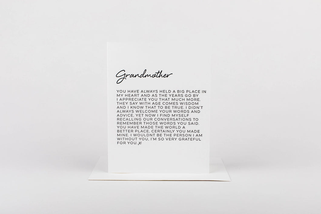 Letter to Grandmother