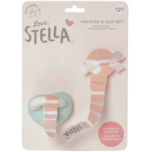 Load image into Gallery viewer, Love, Stella Pacifier &amp; Clip Set
