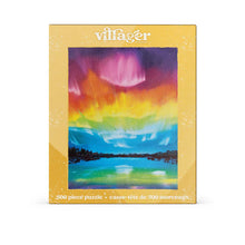 Load image into Gallery viewer, Rainbow Northern Lights | 500-Piece Puzzle for Adults | Designed in Canada by Carly Gordon
