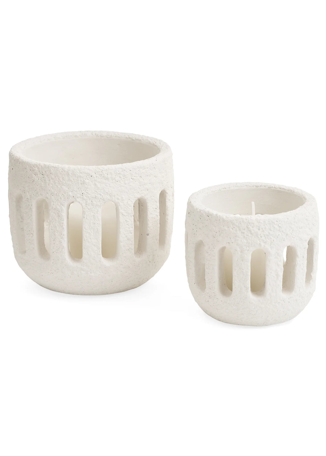 Greige Candle Holder, Large