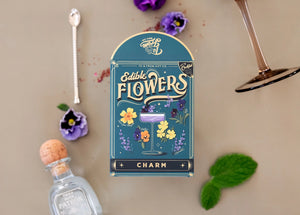 Edible Flowers (Charm) - Seed Packet & Cocktail Recipe