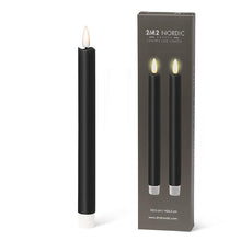 Load image into Gallery viewer, Black LED Dinner Candles
