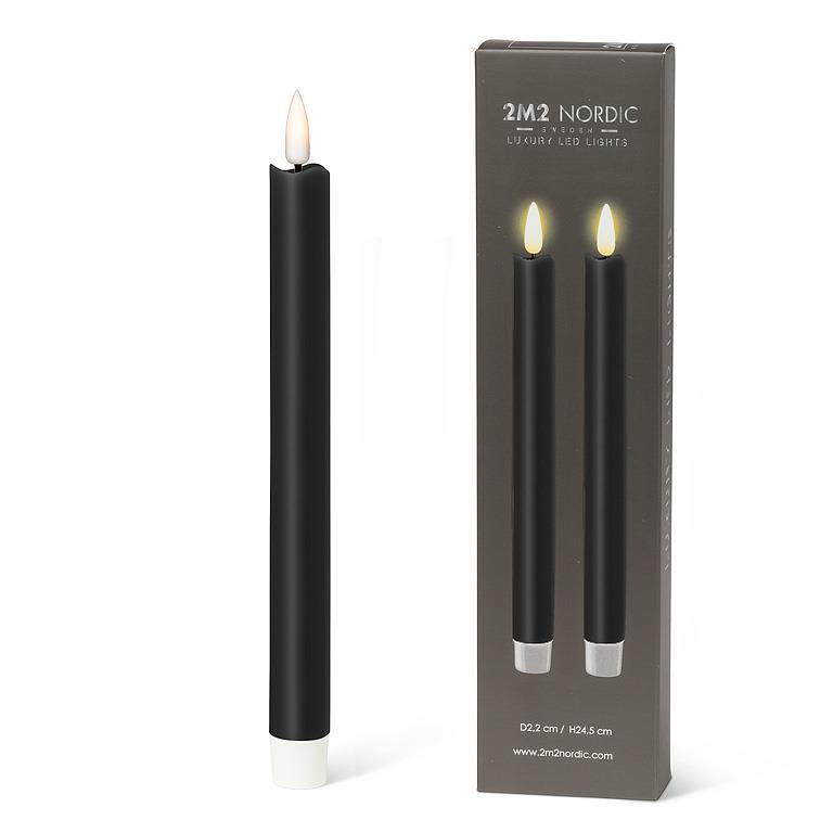 Black LED Dinner Candles