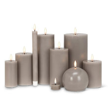 Load image into Gallery viewer, Grey LED Dinner Candle
