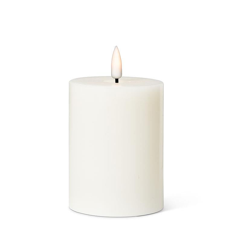 Sand LED Pillar Candle, 3 x 4