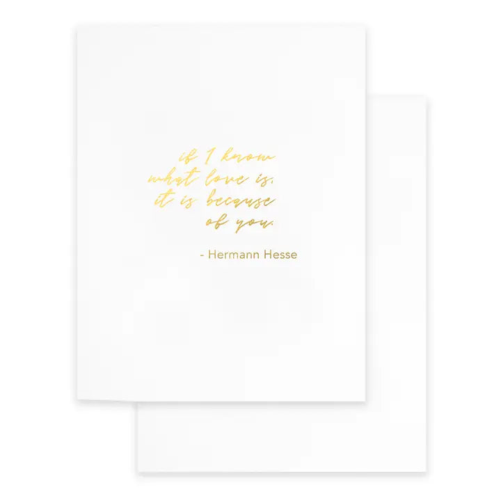 If I Know What Love Is Card