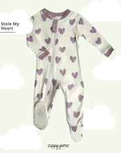 Load image into Gallery viewer, Stole My Heart Footed Sleeper
