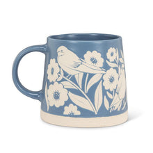 Load image into Gallery viewer, Blue Bird &amp; Leaves Mug
