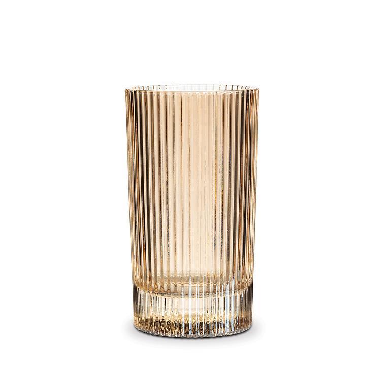Amber Optic Hiball Glass
