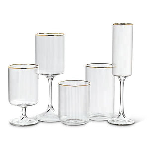 Tight Optic Goblet, Gold Rim