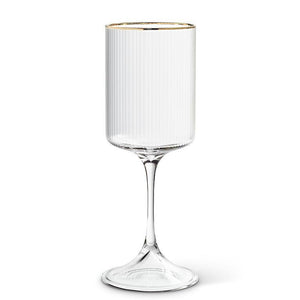 Tight Optic Goblet, Gold Rim