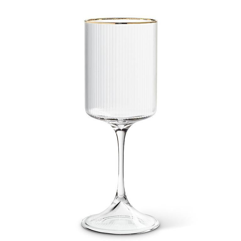 Tight Optic Goblet, Gold Rim