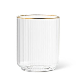 Tight Optic Tumbler, Gold Rim