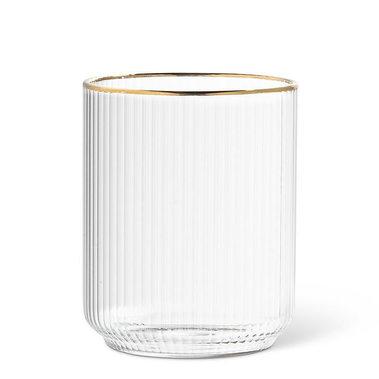 Tight Optic Tumbler, Gold Rim