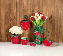 Load image into Gallery viewer, Large Strawberry &amp; Leaf Jug
