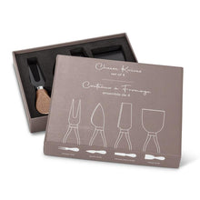 Load image into Gallery viewer, walnut Handled Cheese Knives, Set 4
