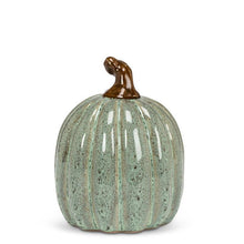 Load image into Gallery viewer, Sage Ceramic Pumpkin
