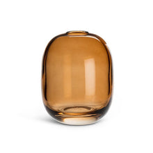 Load image into Gallery viewer, Amber Barrel Bud Vase, Oval
