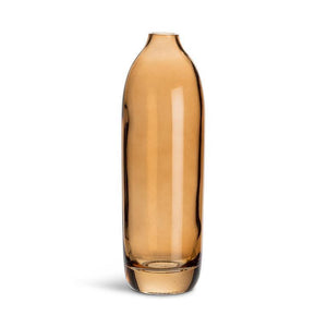 Amber Barrel Bud Vase, Tall