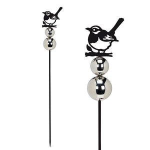 Bird Planter/Garden Stake with Gazing Ball