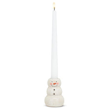 Load image into Gallery viewer, Happy Snowman Taper Candle Holder
